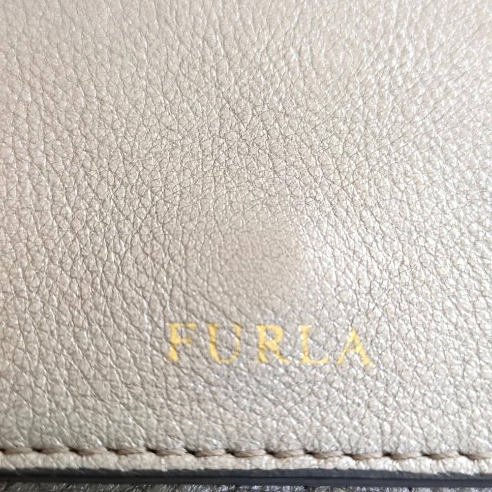 NWOT Furla Metallic Silver Crossbody Bag